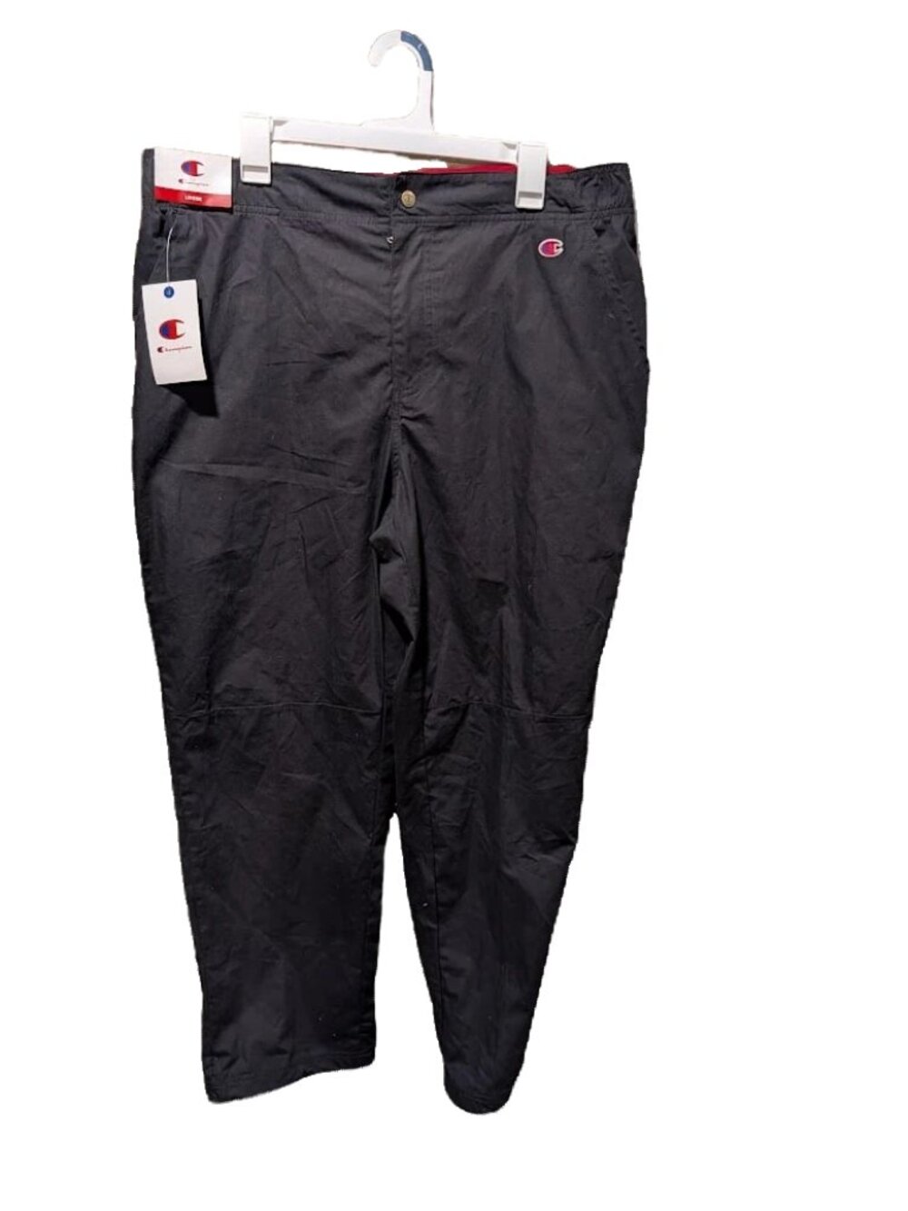 Champion Mens Homeroom Cinched Woven Pants Black Limited Edition (Large)